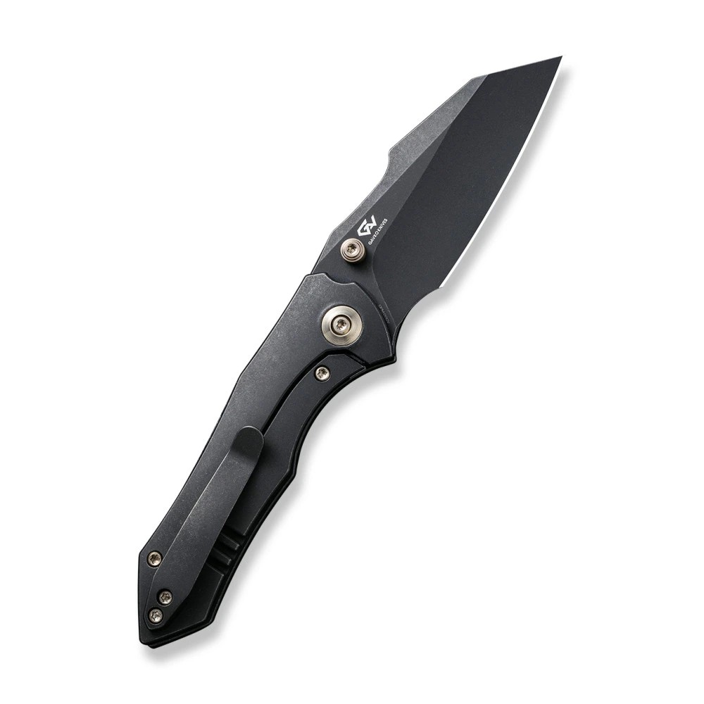 foto WE Knife Zav�rac� n�� WEKNIFE High-Fin Black 22005-1, ocel CPM 20CV, titanov� EDC